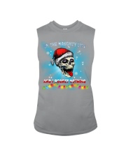 Skull Xmas On The Naughty List I Regret Nothing Sleeveless Tee tile