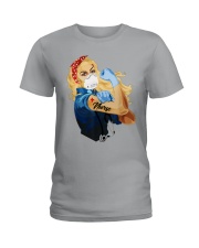 Nurse Strong Blonde Ladies T-Shirt tile