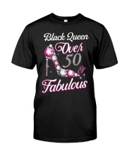Black Queen Over Fabulous High Heels Classic T-Shirt front