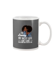 Living My Best Life Aint Going Black Girl Mug tile