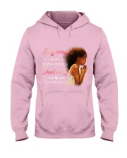 Holy Enough To Pray For You Hood Enough Black Girl Hooded Sweatshirt tile