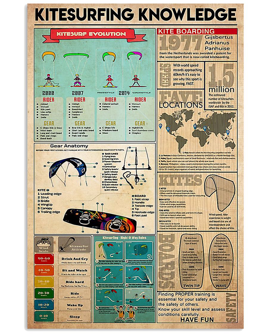 KITESURFING 24x36 Poster