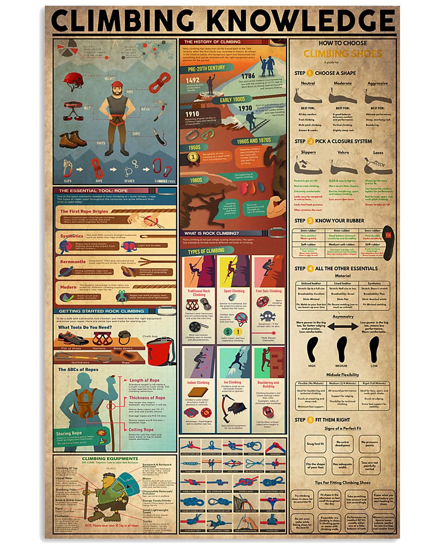 climbing1 24x36 Poster