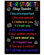 STUDENTS 11x17 Poster front