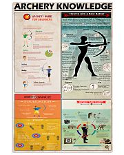 ARCHERY KNOWLEDGE 24x36 Poster front