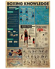 BOXING KNOWLEDGE 24x36 Poster front
