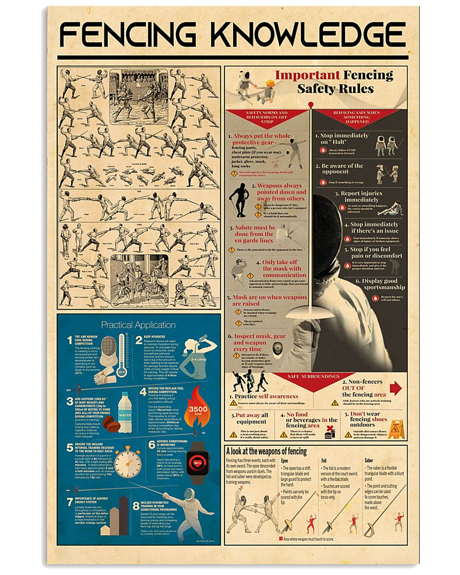 poster-FENCING 11x17 Poster