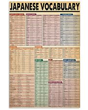JAPANESE VOCABULARY 24x36 Poster front