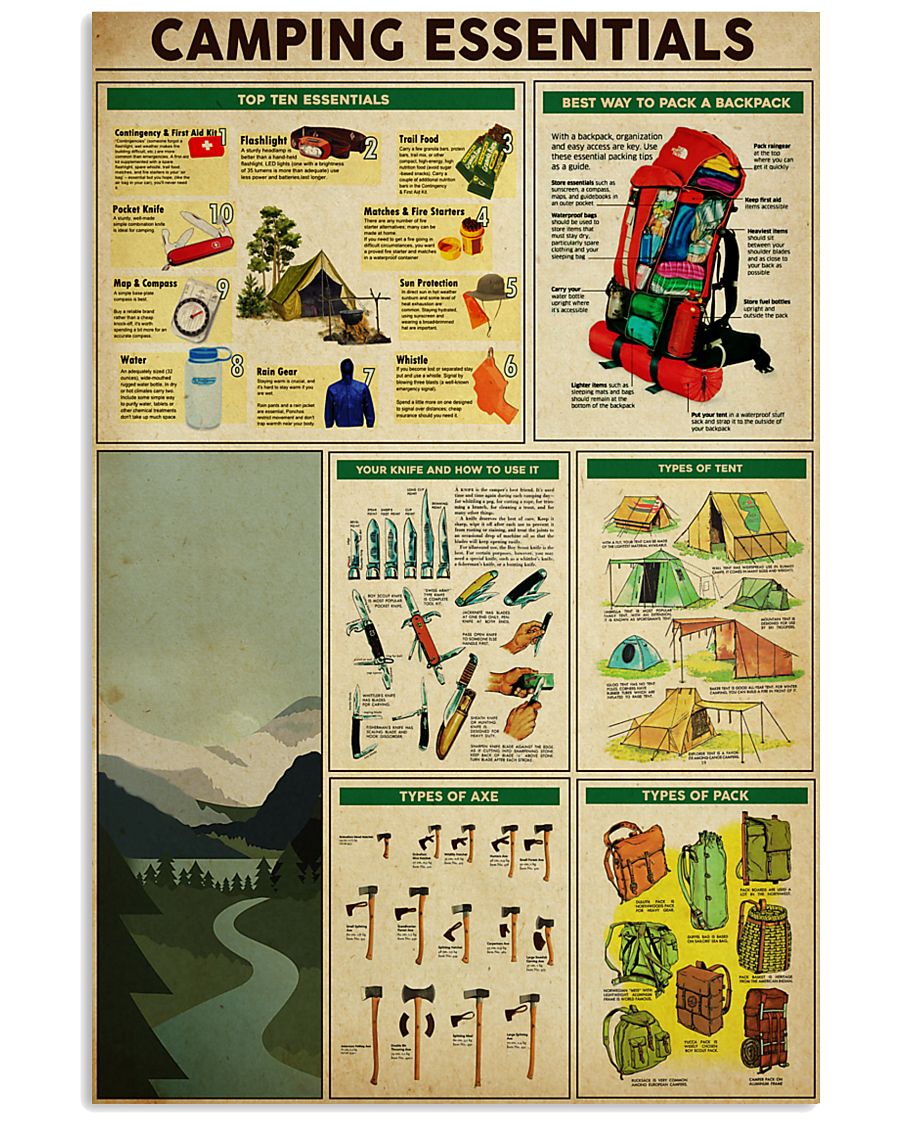 camping 24x36 Poster