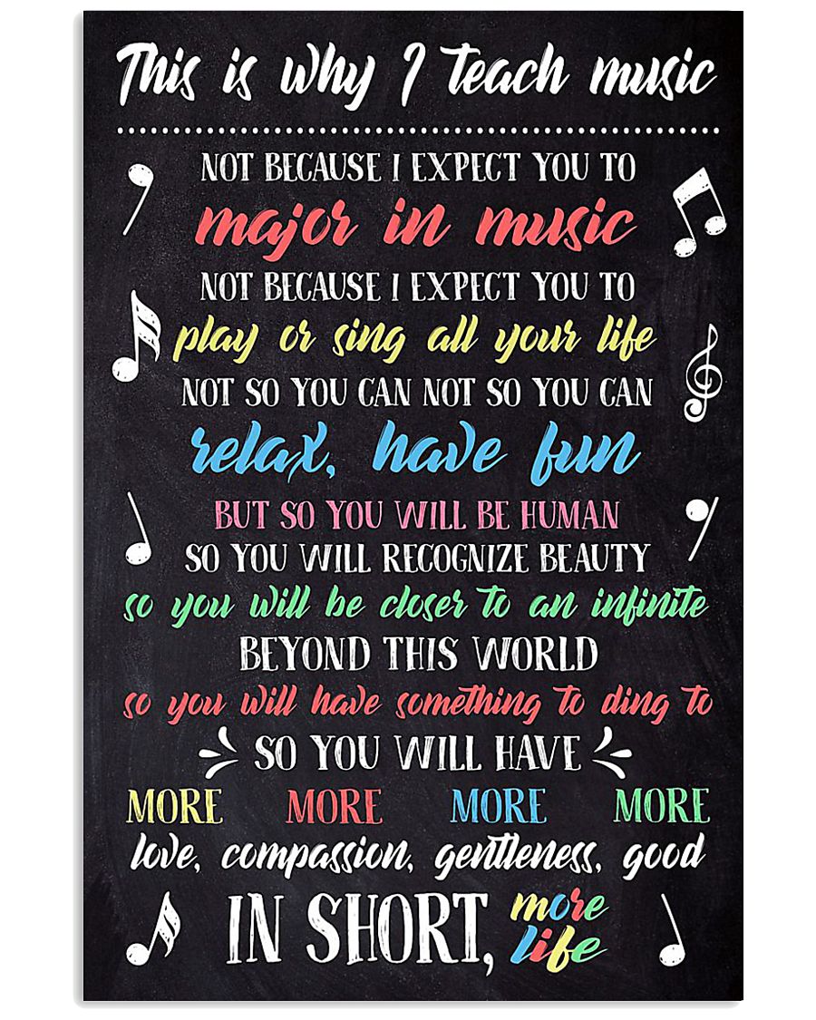TEACH MUSIC 11x17 Poster