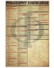 PHILOSOPHY KNOWLEDGE 24x36 Poster front
