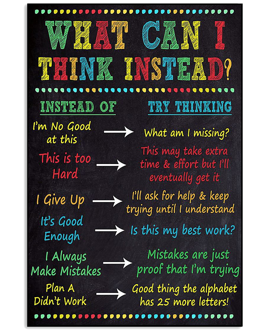 WHAT CAN I THINK INSTEAD 11x17 Poster