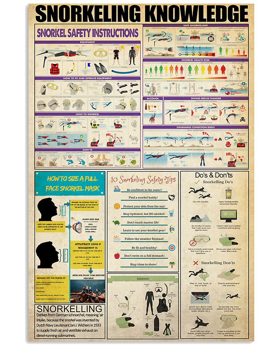 SNORKELING 24x36 Poster