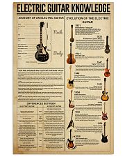 ELECTRIC GUITAR KNOWLEDGE 11x17 Poster front