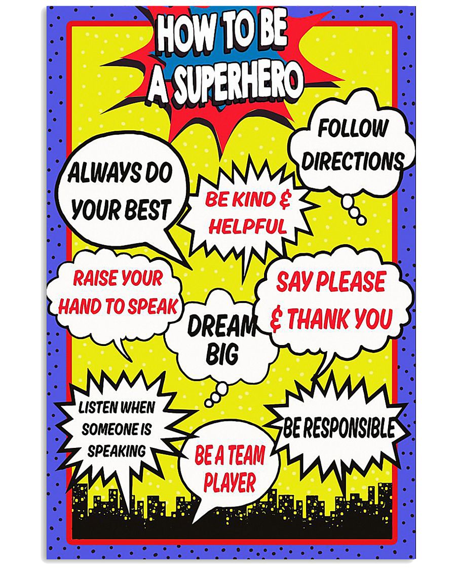 HOW TO BE A SUPERHERO 11x17 Poster