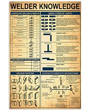 WELDER KNOWLEDGE 24x36 Poster front