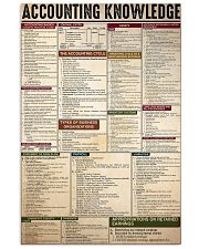 ACCOUNTING KNOWLEDGE 11x17 Poster front