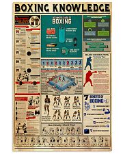 BOXING KNOWLEDGE 24x36 Poster front