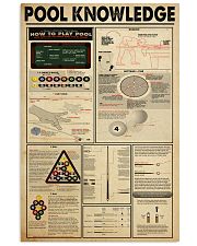POOL KNOWLEDGE 11x17 Poster front
