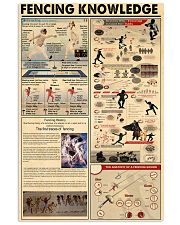 FENCING KNOWLEDGE 24x36 Poster front