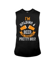 i'm holding a beer so yeah i'm pretty busy Sleeveless Tee tile