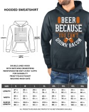 beer because you can't drink bacon Hooded Sweatshirt custom-hoodie-sweatshirt-lifestyle-front-191