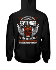 SEPTEMBER - EVEN THE DEVIL Hooded Sweatshirt back