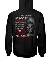 JULY - YOUCALL Hooded Sweatshirt back
