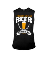 I thought she said beer competition 02-01 Sleeveless Tee tile