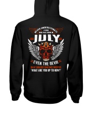 JULY - EVEN THE DEVIL Hooded Sweatshirt back
