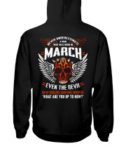 MARCH - EVEN THE DEVIL Hooded Sweatshirt back