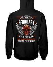 FEBRUARY - EVEN THE DEVIL Hooded Sweatshirt back