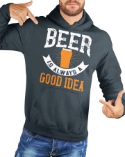beer is always good idea-01 Hooded Sweatshirt custom-hoodie-sweatshirt-lifestyle-front-170