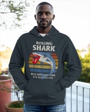 rolling shark Hooded Sweatshirt apparel-hooded-sweatshirt-lifestyle-front-20