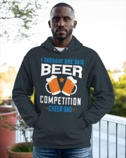 I thought she said beer competition cheer dad-01 Hooded Sweatshirt apparel-hooded-sweatshirt-lifestyle-front-20