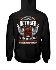 OCTOBER - EVEN THE DEVIL Hooded Sweatshirt back