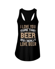 i love you more than beer and i really love beer-01 Ladies Flowy Tank tile