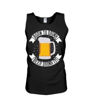 born to drink beer drink it Unisex Tank tile