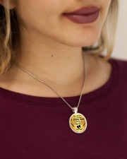 TO MY HUSBAND Metallic Circle Necklace aos-necklace-circle-metallic-lifestyle-1