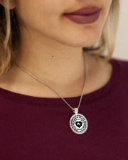 TO MY HUSBAND Metallic Circle Necklace aos-necklace-circle-metallic-lifestyle-1
