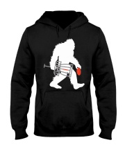 Bigfoot Disc Golf Cryptid Sasquatch Disc Go Hooded Sweatshirt thumbnail