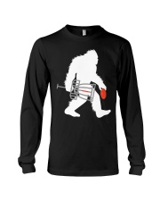 Bigfoot Disc Golf Cryptid Sasquatch Disc Go Long Sleeve Tee thumbnail