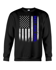 Best Dad Ever American Flag Police T- Crewneck Sweatshirt thumbnail