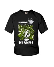 Sometimes I wet my plants Youth T-Shirt tile