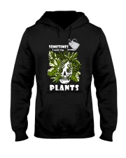 Sometimes I wet my plants Hooded Sweatshirt tile