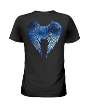 My love wears a badge Ladies T-Shirt back