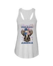 God bless America Independence day Ladies Flowy Tank tile