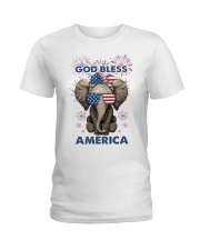God bless America Independence day Ladies T-Shirt tile