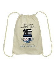 I see them I hear them Drawstring Bag tile