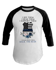 I see them I hear them Baseball Tee tile